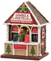 Lemax hansel & gretel's sweet shoppe verlicht kerstdorp tafereel Caddington Village 2022 - afbeelding 1
