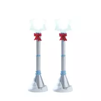 Lemax snowflake lamp post s/2 verlichte kerstdorp accessoire 2017