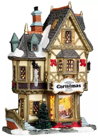 Lemax tannenbaum christmas shoppe verlicht kersthuisje Caddington Village 2003 - afbeelding 1