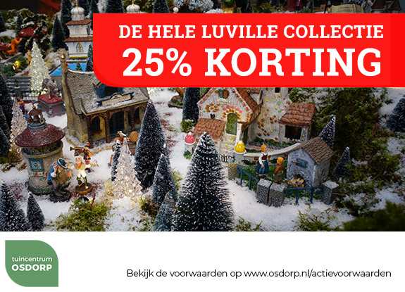 25% korting op alle Luville
