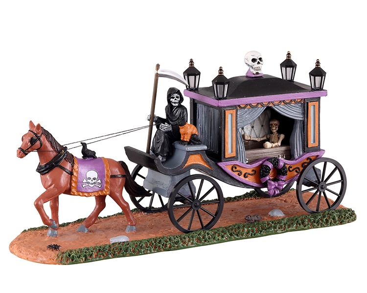 Lemax Spooky Town 2022 Victorian Hearse kerstfiguur