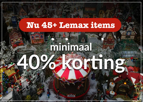 40% korting op geselecteerde Lemax!