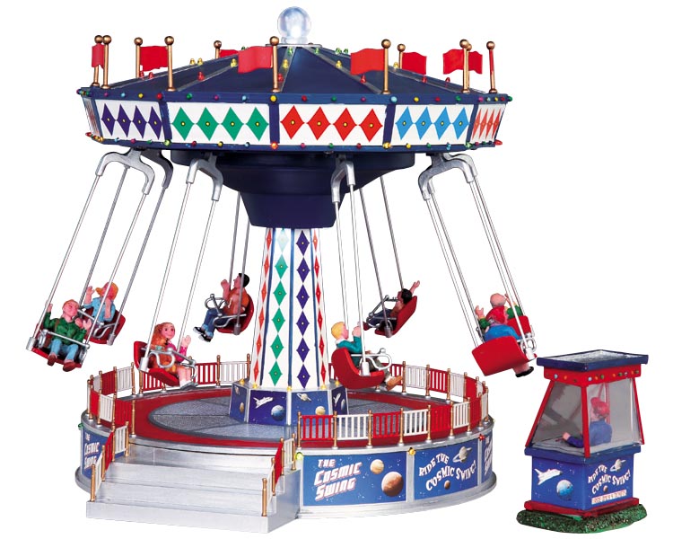 The Cosmic swing zweefmolen uit de Lemax Village collectie