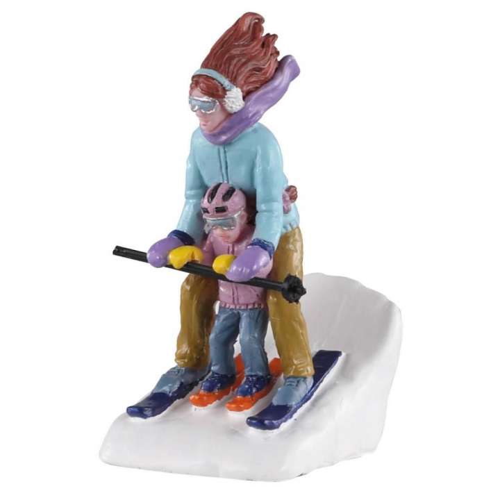 Mommy and Me ski Lemax kerstdorp figuur nieuw in 2020