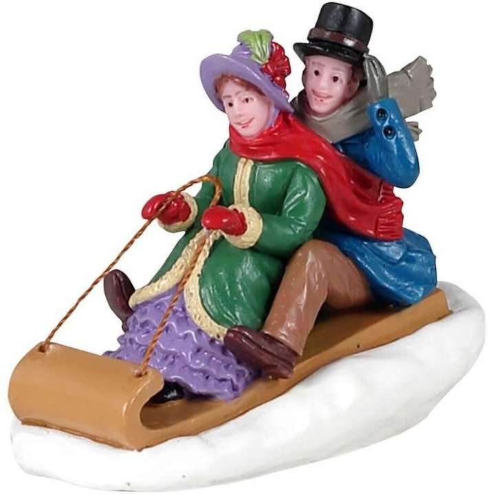 Lemax victorian toboggan ride kerstdorp figuur nieuw in 2021