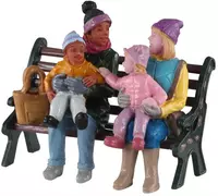 Lemax a day at the park kerstdorp figuur type 4 Vail Village 2020