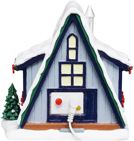 Lemax a-frame rental home verlicht kersthuisje Vail Village 2026 - afbeelding 4