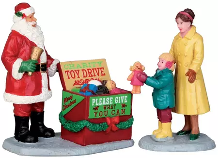 Lemax a season of giving s/2 kerstdorp figuur type 4 Caddington Village 2015