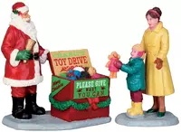 Lemax a season of giving s/2 kerstdorp figuur type 4 Caddington Village 2015