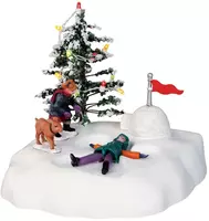 Lemax angel's wings bewegend kerstdorp tafereel 2004