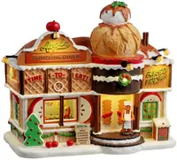 Lemax apple dumpling diner verlicht kersthuisje Sugar 'N' Spice 2025 - afbeelding 1