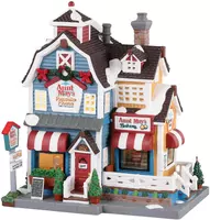 Lemax aunt may's pancake house verlicht kersthuisje Harvest Crossing 2023 - afbeelding 1