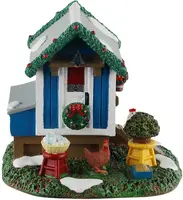 Lemax backyard chicken coop kerstdorp tafereel Caddington Village 2025 - afbeelding 3
