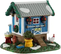 Lemax backyard chicken coop kerstdorp tafereel Caddington Village 2025 - afbeelding 1