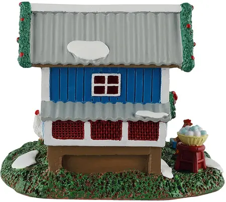Lemax backyard chicken coop kerstdorp tafereel Caddington Village 2025 - afbeelding 5