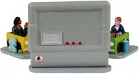 Lemax backyard drive-in, set of 4 kerstdorp tafereel Caddington Village 2023 - afbeelding 4