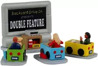 Lemax backyard drive-in, set of 4 kerstdorp tafereel Caddington Village 2023 - afbeelding 1