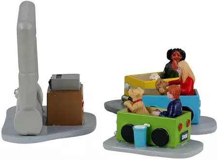 Lemax backyard drive-in, set of 4 kerstdorp tafereel Caddington Village 2023 - afbeelding 2