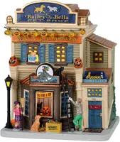 Lemax bailey & bella pet shop huisje Spooky Town 2022 - afbeelding 1