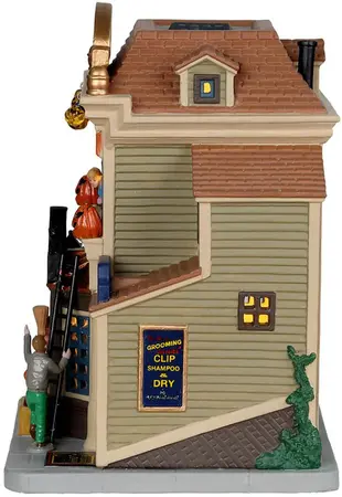 Lemax bailey & bella pet shop verlicht huisje Spooky Town 2022 - afbeelding 3