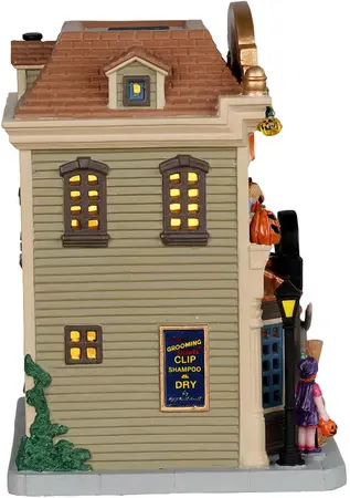Lemax bailey & bella pet shop verlicht huisje Spooky Town 2022 - afbeelding 2