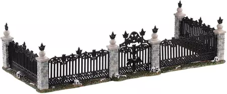 Lemax bat fence gate, set of 5 accessoire Spooky Town 2020