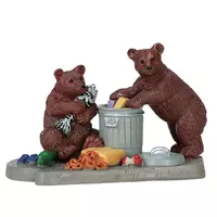 Lemax bear buffet kerstdorp figuur type 2 Vail Village 2017