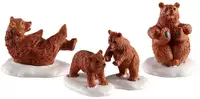 Lemax bear family snow day s/4 kerstdorp figuur type 3 Vail Village 2020