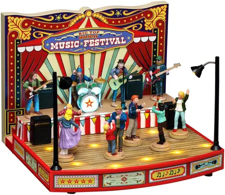 Lemax big top holiday music festival bewegende attractie Carnival 2026