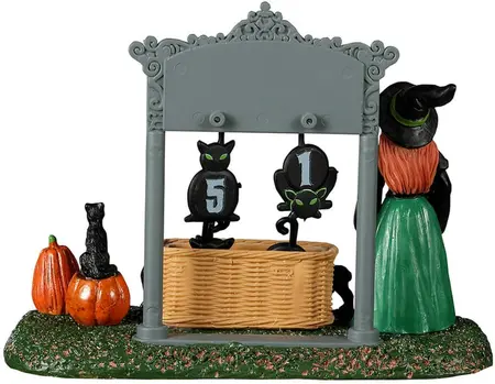 Lemax black cat countdown tafereel Spooky Town 2022 - afbeelding 4