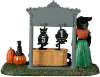 Lemax black cat countdown tafereel Spooky Town 2022 - afbeelding 4