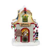 Lemax blitzen's den verlicht kerstdorp tafereel Santa's Wonderland 2024 - afbeelding 1