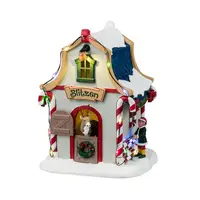 Lemax blitzen's den verlicht kerstdorp tafereel Santa's Wonderland 2024 - afbeelding 2