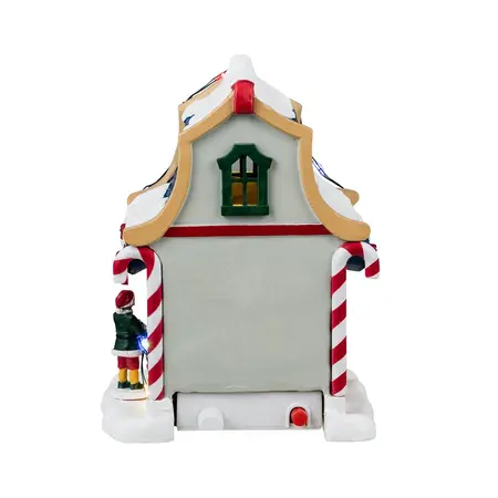 Lemax blitzen's den verlicht kerstdorp tafereel Santa's Wonderland 2024 - afbeelding 5