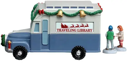 Lemax bookmobile kerstdorp tafereel 2026 - afbeelding 4