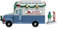 Lemax bookmobile verlicht kerstdorp tafereel 2026 - afbeelding 4