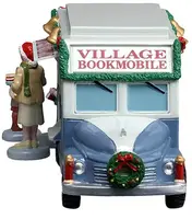 Lemax bookmobile verlicht kerstdorp tafereel 2026 - afbeelding 3