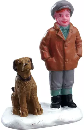 Lemax boy's best friend kerstdorp figuur type 1 Caddington Village 2017