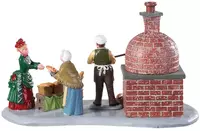 Lemax bread bakers verlicht kerstdorp tafereel Caddington Village 2019 - afbeelding 4