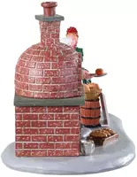 Lemax bread bakers verlicht kerstdorp tafereel Caddington Village 2019 - afbeelding 3