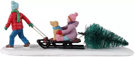 Lemax bringing home our tree kerstdorp tafereel Vail Village 2023 - afbeelding 4