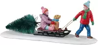 Lemax bringing home our tree kerstdorp tafereel Vail Village 2023 - afbeelding 1