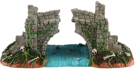 Lemax broken bridge tafereel Spooky Town 2026 - afbeelding 4