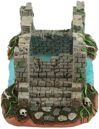 Lemax broken bridge tafereel Spooky Town 2026 - afbeelding 2