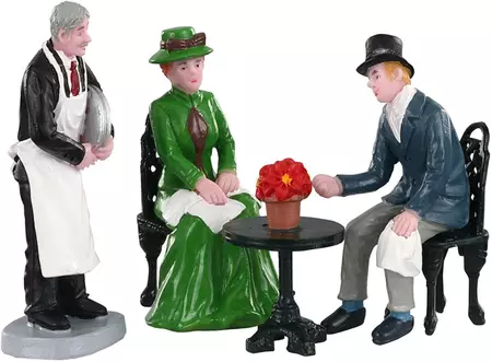 Lemax café society s/4 kerstdorp figuur type 5 Caddington Village 2020