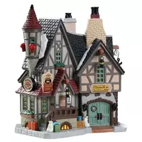 Lemax candler's coaching inn verlicht kersthuisje Caddington Village 2018 - afbeelding 1