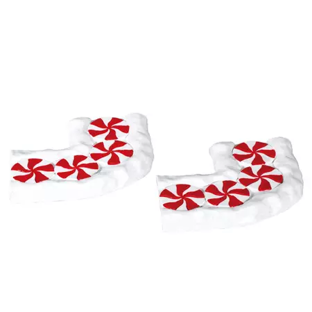 Lemax candy cane lane, curved s/2 kerstdorp accessoire Sugar 'N' Spice 2017