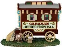 Lemax caravan music festival kerstdorp tafereel Carnival 2024 - afbeelding 2