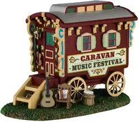 Lemax caravan music festival kerstdorp tafereel Carnival 2024 - afbeelding 5