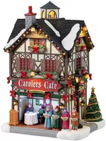 Lemax carolers cafe verlicht kersthuisje Caddington Village 2023